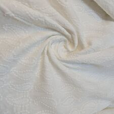 100% White Cotton Broderie