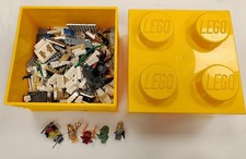 LEGO Storage Box With Some Lego + Minifigures