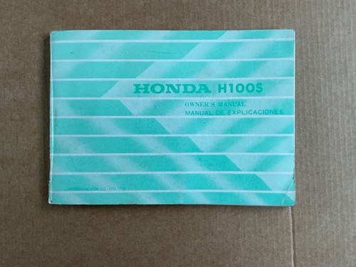 Genuine honda 1985 h100s h100 - genuine,