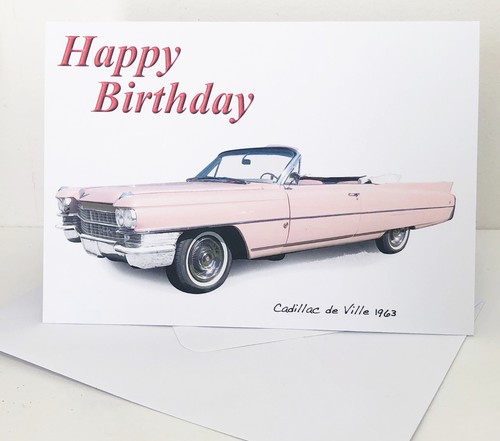 Cadillac ville 1963 5x7in - de,