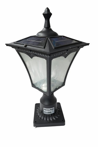 Round cube solar garden - cube,