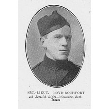 MILITARY 2nd Lieut Boyd-Rochfort 2nd Scottish Rifles - Antique Print 1900