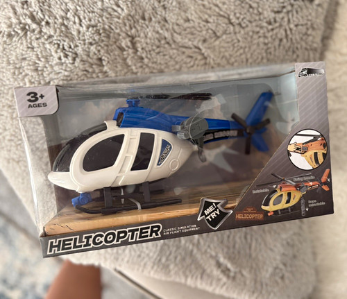 Police micro toy helicopter - police,