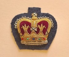 Recent Issue Royal Air Force RAF Lge Bullion Flight Sergeant or Drum Major Crown