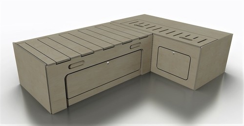 Shape seat campervan bed - shape,