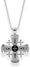 Silver Plated Jerusalem Cross
