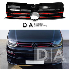 RED ACCENT GLOSSY BLACK FRONT