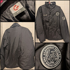 Aldershot Town FC Black Carbrini Jacket - XL VGC UK Non League 