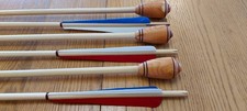 Medieval Warbow Arrows Bobtailed With Yew Blunts