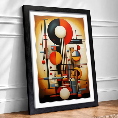 Bauhaus art deco framed - art,