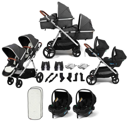 Double travel system pushchair - double,
