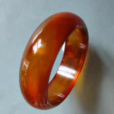 Vintage Bakelite Translucent Cloudy Apple Juice Bangle