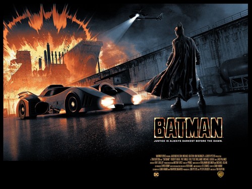 Batman 1989 quad poster - quad, print