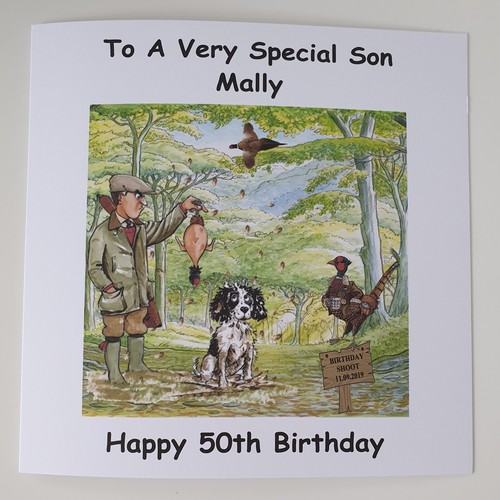 Personalised shooting pheasant - personalised,
