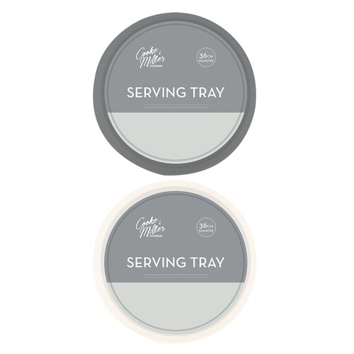 Round serving tray - round,