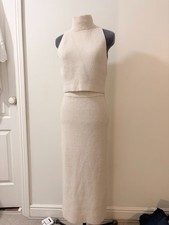 ZARA Cream Co ord Knit