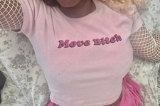 Sugar Thrillz Pink Move Baby Tee