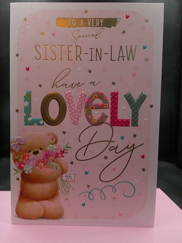Sister law birthday - in, card