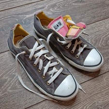 Converse grey and plaid trainers womens uk 7 eu 40