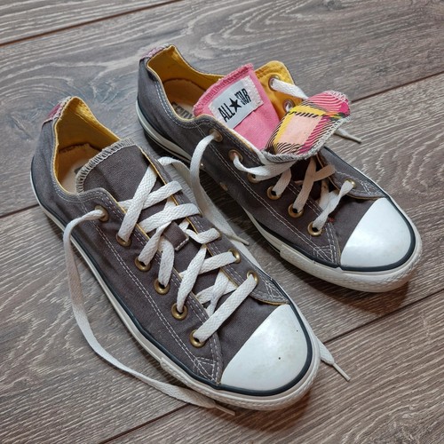 Converse grey and plaid