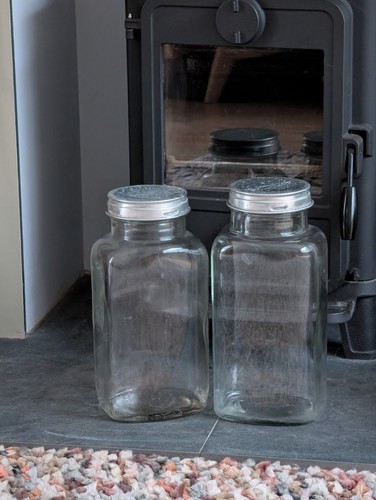 Vintage glass sweet jars - vintage,