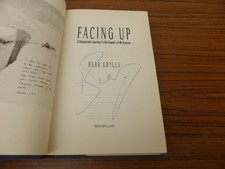 Bear Grylls - Facing Up ** SIGNED ** Book 2000 Mount Everest Climbing
