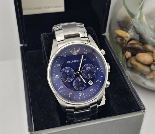Emporio armani mens watch blue - mens,