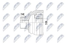 FRONT JOINT DRIVE SHAFT FITS