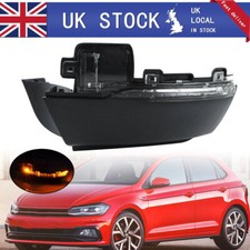 Wing Door Mirror Indicator Light For VW Polo Mk5 6R 2009-> LED Clear Left Side