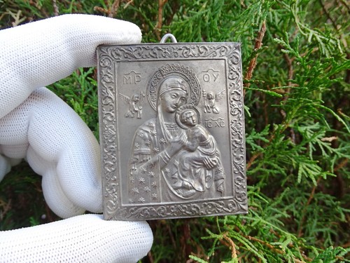 Old russian silvered bronze - russian,