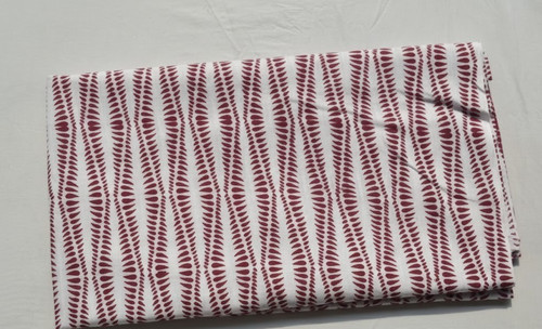 White maroon hand block - &,