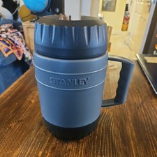 Stanley Aladdin Heatkeeper Food Jar Mug 17oz Gray Black Thermos w/ Lid No spoon