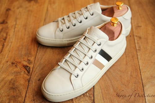 Hugo boss white - hugo, leather
