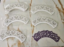 93 x Cupcake White Decorative Covers Wrappers Frills for Cooked Cupcakes.