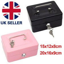 6" 8" Metal Cash Box Lockable