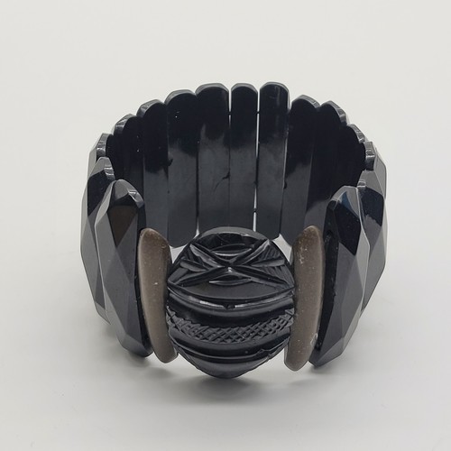 Antique victorian whitby jet - victorian,