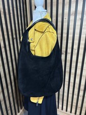 Faux Vegan Suede Black Large