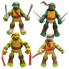 NEW 4Pcs Teenage Mutant Ninja Turtles Action Figures Toys Xmas Gift UK.