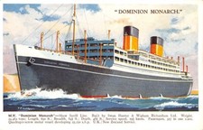 SS DOMINION MONARCH AT SEA ~