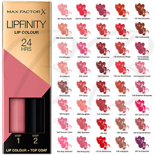 MAX FACTOR Lipfinity 2 Step Lip Colour + Top Coat 24Hrs Lip Tint Lipstick *NEW*