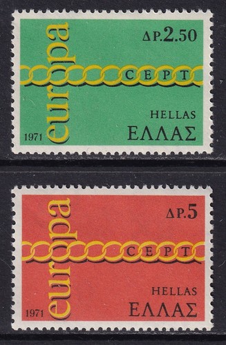 Greece 1971 europa set - greece,