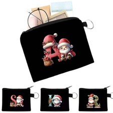 Christmas Gift Women Lady Canvas Coin Card Pouch Small Wallet Purse Money Holder