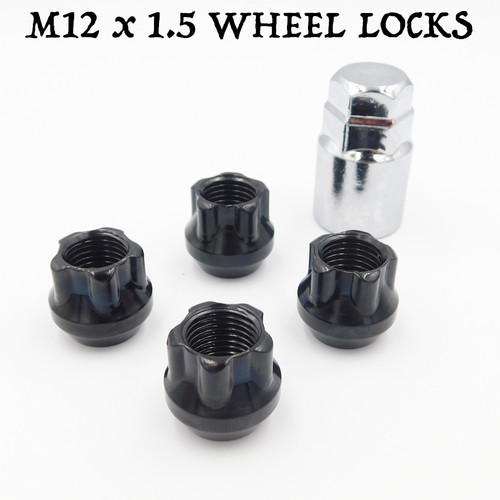 Locking wheel nuts m12x1 - wheel, m12x1.5