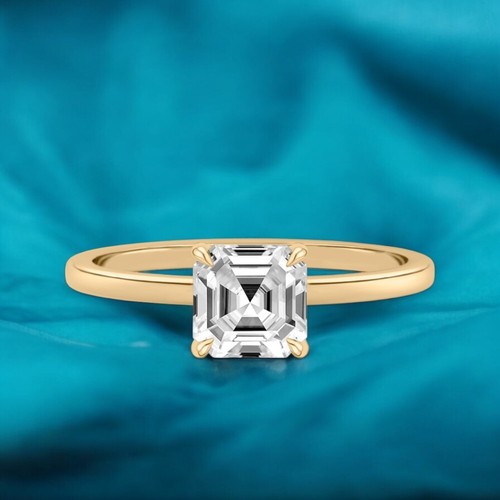 Asscher diamond ring - ring, ct