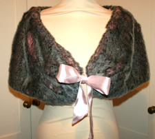 JOHN LEWIS GREY FUR STOLE  