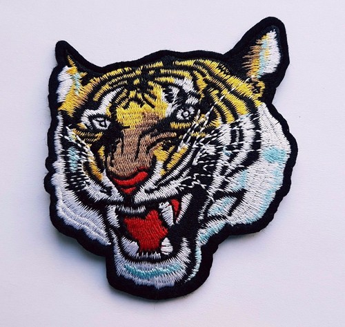 Tiger head iron patch sew - on,