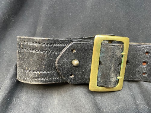 Large black leather officer - large, officer's