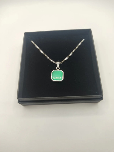 Mens stainless steel pendant - steel,