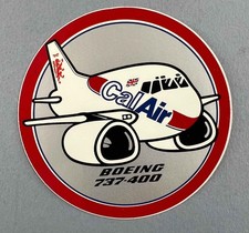 Cal Air Airline Sticker Boeing