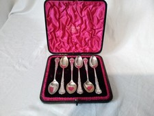 Victorian Sterling Silver Rose Teaspoons 1Dam Birmingham 1896 Matthews Scrap 91g